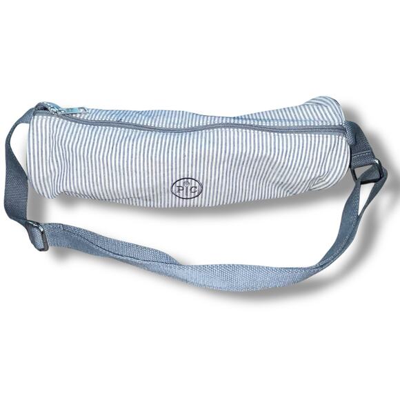 Pampered Chef Canvas Wine Bag Striped & Tumbler Silicone Sleeve 100093 Hostess - Picture 3 of 15